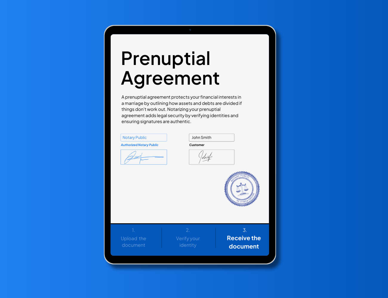 prenuptial agreement notarization