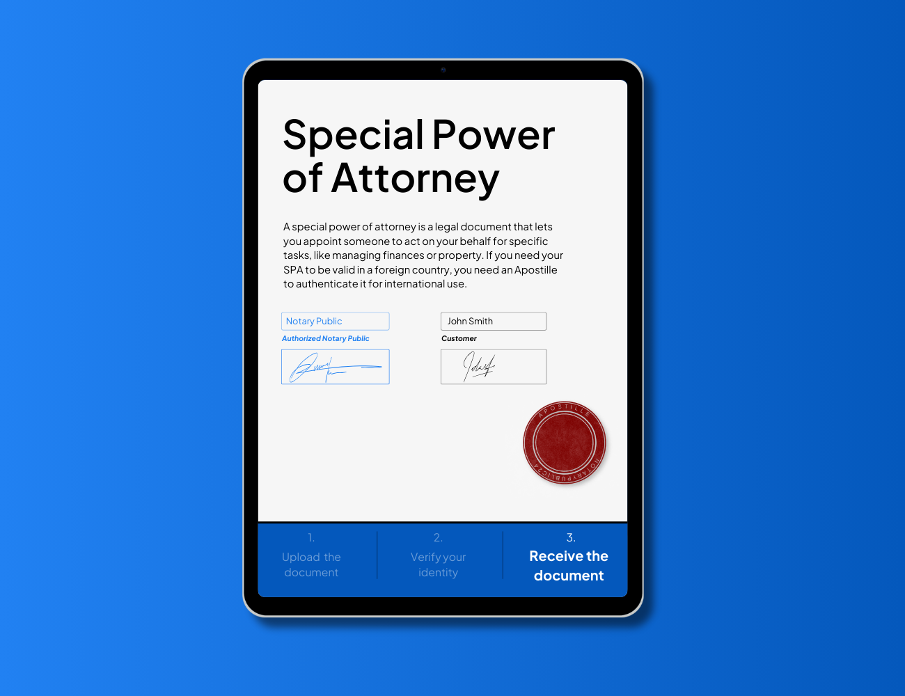 special power of attorney Apostille